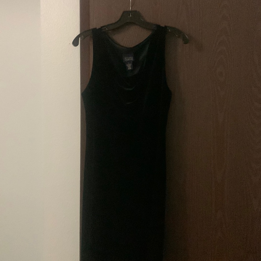 Black dress velvet from pet free home